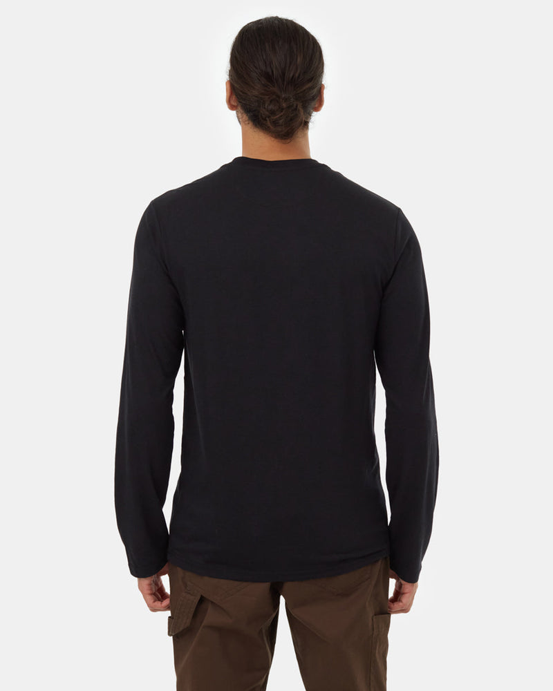 Black-Crew-Neck-Embroidered-Graphic-Longsleeve-T-Shirt
