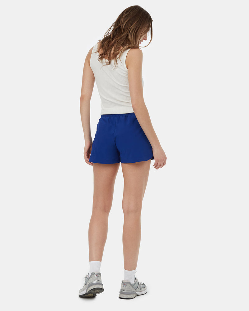 Blue-Womens-Recycled-Polyester-Sport-Shorts